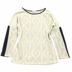 Monteau Los Angeles Knit Cuff Sleeved Sweater